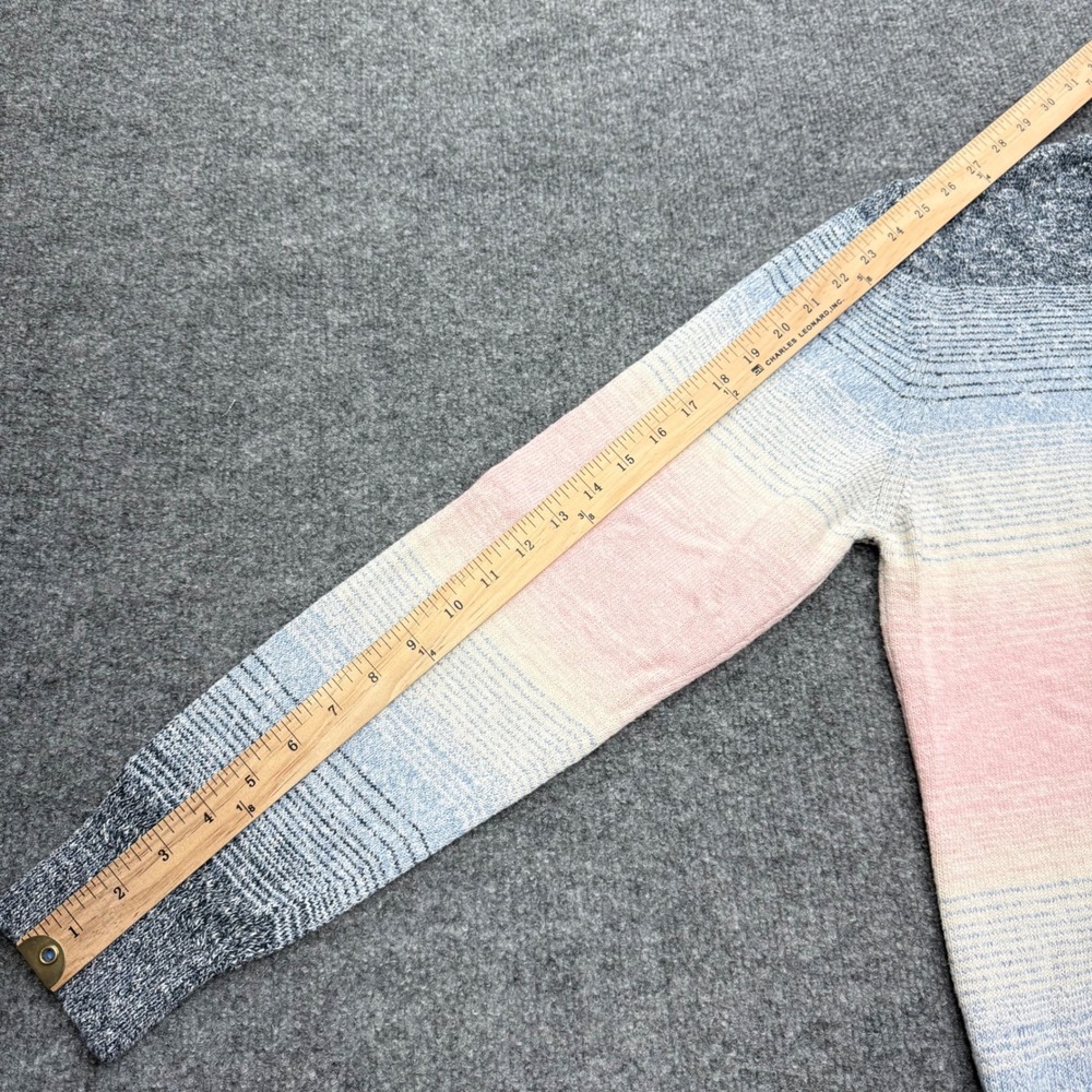 Scotch & Soda Mens Blue Pink Ombre Space Dye Crewneck Sweater Large - Picture 7 of 9
